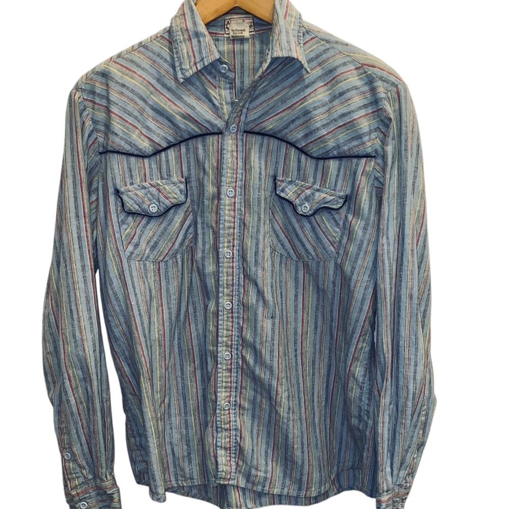 Vintage Chester Road 100% Cotton Woman’s Western Prairie Rodeo Top sz L